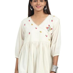MehakAura Elegant Khadi Cotton Summer Top