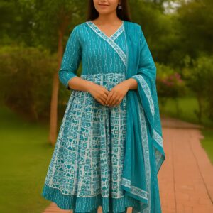 Aqua Charm Anarkali Kurta Set